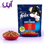 پوچ گربه فلیکس طعم گوشت گاو 85 گرمی | Felix Beef in Jelly Cat Pouch
