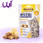 اسنک تشویقی گربه جیم‌کت با طعم پنیر ۶۰ گرمی | GimCat Nutri Pockets Cheese