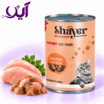 کنسرو چانکی گربه شایر طعم مرغ در سس کدو حلوایی ۴۰۰ گرمی | Shayer Chunky Chicken in Pumpkin Sauce Cat Food