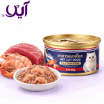 کنسرو نچرال گربه تایمهر طعم تن ماهی و میگو در سس ۸۵ گرمی | Thaimehr Natural Cat Canned Food Tuna & Shrimp in Gravy