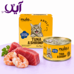 کنسرو نچرال گربه نولو طعم ماهی تن و میگو 120 گرمی | Nulo Natural Tuna & Shrimp