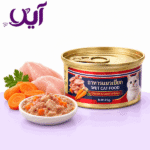 کنسرو نچرال گربه تایمهر طعم مرغ و هویج در سس ۸۵ گرمی |  Thaimehr Natural Cat Canned Food Chicken & Carrot in Gravy