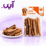 تشویقی سگ فاکس مدل نای گوسفندی ۱۰۰ گرمی | Fox Lamb Trachea Dog Treat
