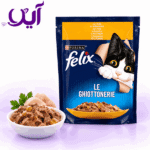 پوچ گربه فلیکس طعم مرغ 85 گرمی | Felix Chicken in Jelly Cat Pouch