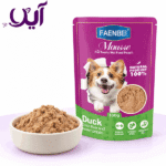 پوچ پته سگ فنبی طعم اردک، جگر اردک و سیب‌زمینی شیرین ۱۳۰ گرمی | Faenbei Duck, Duck Liver and Sweet Potato Dog Mousse