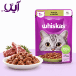 پوچ گربه ویسکاس با طعم گوشت بره 8۵ گرمی | Whiskas Lamb Cat Pouch