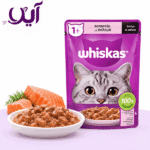 پوچ گربه ویسکاس با طعم سالمون 8۵ گرمی | Whiskas Salmon Cat Pouch