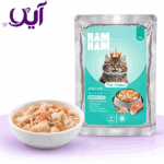 پوچ چانکی گربه هام هام با طعم ماهی ۷۵ گرمی | Ham Ham Fish Chunks Cat Pouch