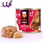کنسرو پته سگ فاکس طعم مرغ و سیرابی ۵۰۰ گرمی | Fox Chicken and Tripe Dog Pâté