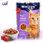 پوچ گربه وینستون با طعم گوشت گاو ۱۰۰ گرمی | Winston Beef Cat Pouch