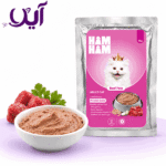 پوچ پته گربه هام هام با طعم گوشت گوساله ۷۵ گرمی | Ham Ham Beef Pâté Cat Pouch