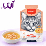 سوپ گربه ونپی با طعم سالمون و ماهی تن ۵۰ گرمی | Wanpy Salmon and Tuna Hydration Broth Cat Pouch