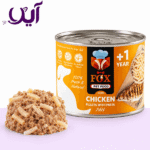 کنسرو پته سگ فاکس طعم مرغ و پاستا ۵۰۰ گرمی | Fox Chicken and Pasta Dog Pâté