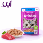 پوچ گربه ویسکاس با طعم ماهی تن ۸۵ گرمی | Whiskas Tuna Cat Pouch