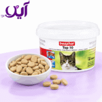 قرص مولتی‌ویتامین گربه بیفار مدل تاپ تن بسته ۱۸۰ عددی | Beaphar Top 10 Cat Multivitamin Tablets
