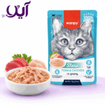 پوچ گربه ونپی با طعم مرغ و ماهی تن ۷۰ گرمی | Wanpy Chicken and Tuna Cat Pouch