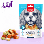 تشویقی سگ ونپی مدل بیسکوییت با دورپیچ مرغ | Wanpy Chicken Jerky Biscuit Twist Dog Treat