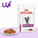 پوچ گربه رویال کنین مدل رنال با مرغ ۸۵ گرمی | Royal Canin Renal with Chicken Cat Pouch