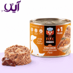 کنسرو پته سگ فاکس طعم مرغ و جگر ۵۰۰ گرمی | Fox Chicken and Liver Dog Pâté