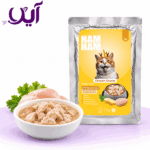 پوچ چانکی گربه هام هام با طعم مرغ ۷۵ گرمی | Ham Ham Chicken Chunks Cat Pouch