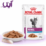 پوچ گربه رویال کنین مدل رنال با طعم ماهی ۸۵ گرمی | Royal Canin Renal with Fish Cat Pouch 85g