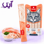 بستنی گربه ونپی طعم مرغ و خرچنگ | Wanpy Creamy Treat Chicken & Crab
