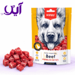 تشویقی تکه‌ای سگ ونپی طعم گوشت گاو ۱۰۰ گرمی | Wanpy Beef Marbled Bites