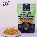 تشویقی طبیعی سگ وگ اند بو مدل پای مرغ بدون استخوان وزن ۵۰ گرم | Wag & Bow Natural Boneless Chicken Feet Dog Treat