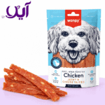 تشویقی نواری سگ ونپی با طعم مرغ و پنیر | Wanpy Chicken Jerky & Cheese Slices Dog Treat