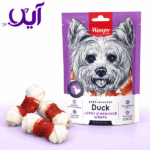 تشویقی جویدنی سگ ونپی مدل دورپیچ اردک | Wanpy Duck Jerky & Rawhide Wraps