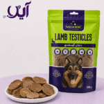 تشویقی طبیعی سگ وگ اند بو مدل دنبلان گوسفند وزن ۱۰۰ گرم | Wag & Bow Natural Lamb Testicles Dog Treat -
