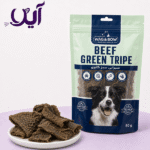 تشویقی سگ وگ اند بو مدل سیرابی سبز گاوی وزن ۵۰ گرم | Wag & Bow Green Beef Tripe Dog Treat  -