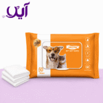 دستمال مرطوب گلدپد مخصوص سگ و گربه ۵۰ عددی | Gold Pad Pet Wet Wipes